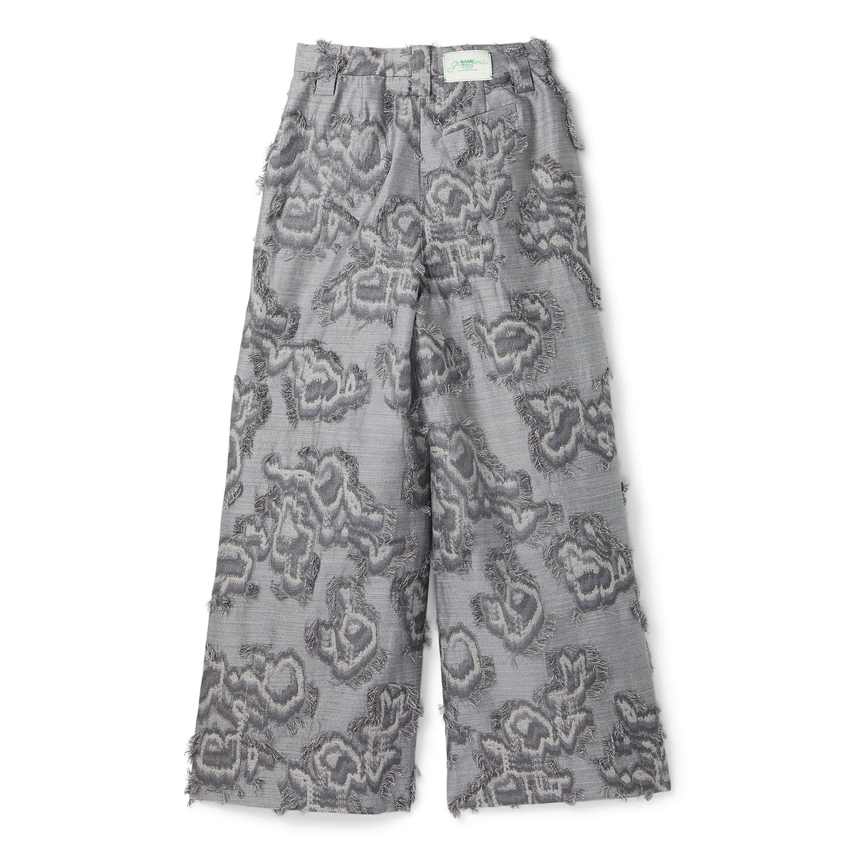 GANNI Fil Coupe Suiting Big Pleat Pants (Mockingbird)