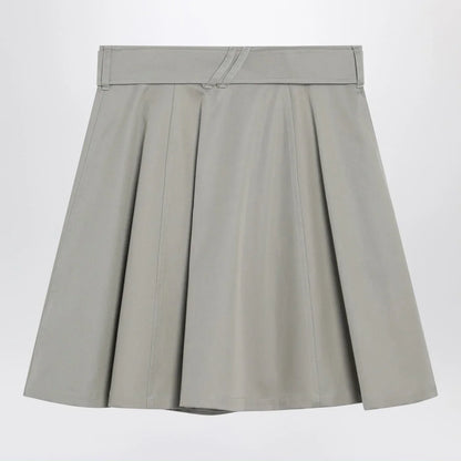 Burberry - Beige trench mini skirt in gabardine
