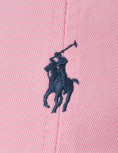 Cotton Chino Ball Cap - Carmel Pink/Jewel Blue
