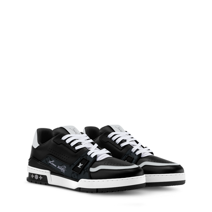 Louis Vuitton LV Trainer Black Monogram Leather Sneaker