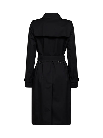 Burberry Kensington Trench Coat — Black