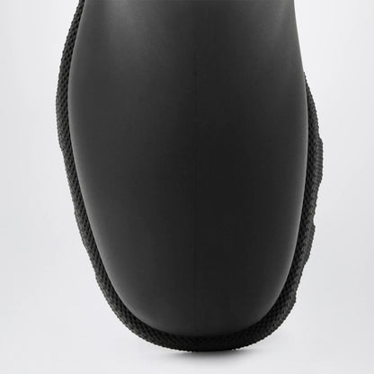 Burberry - Marsh Stamp rubber and nylon rain boots in black